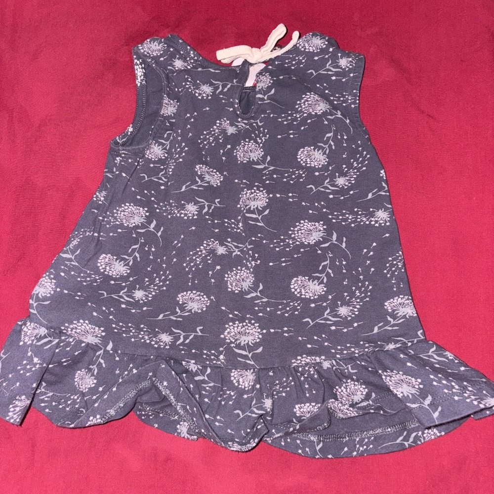 Savannah Blue Floral Ruffle Tank - Picture 3 of 4
